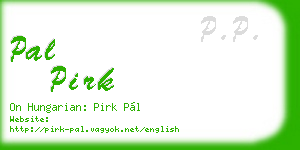 pal pirk business card